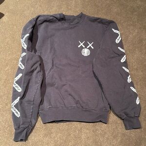 Kaws Kid Cudi Crewneck Dark Grey